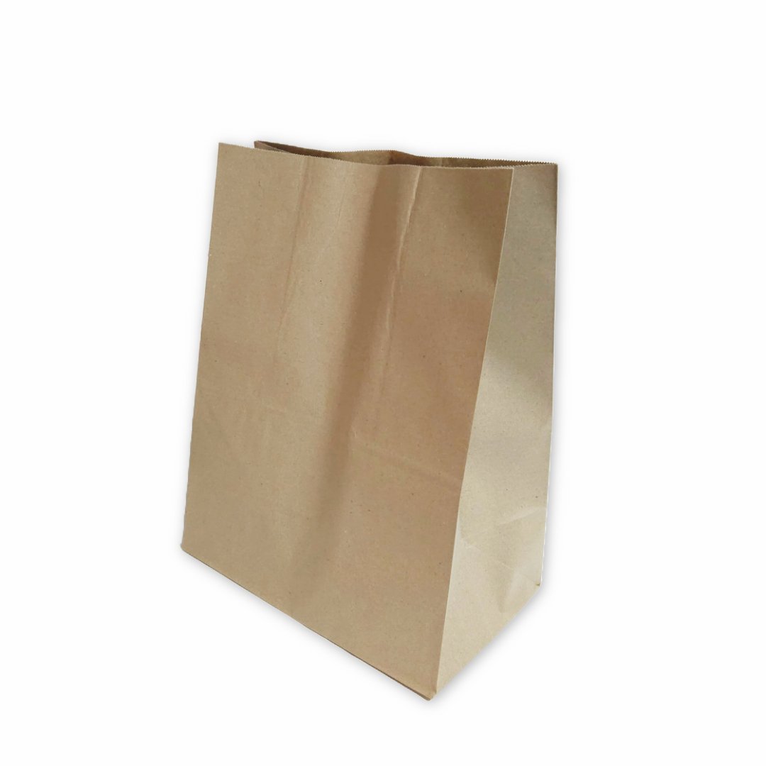 Pack x 50 bolsas papel delivery kraft N°6 30x40x17,5